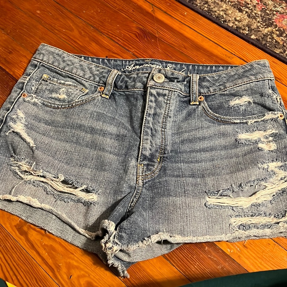 American Eagle Distressed Denim Shorts